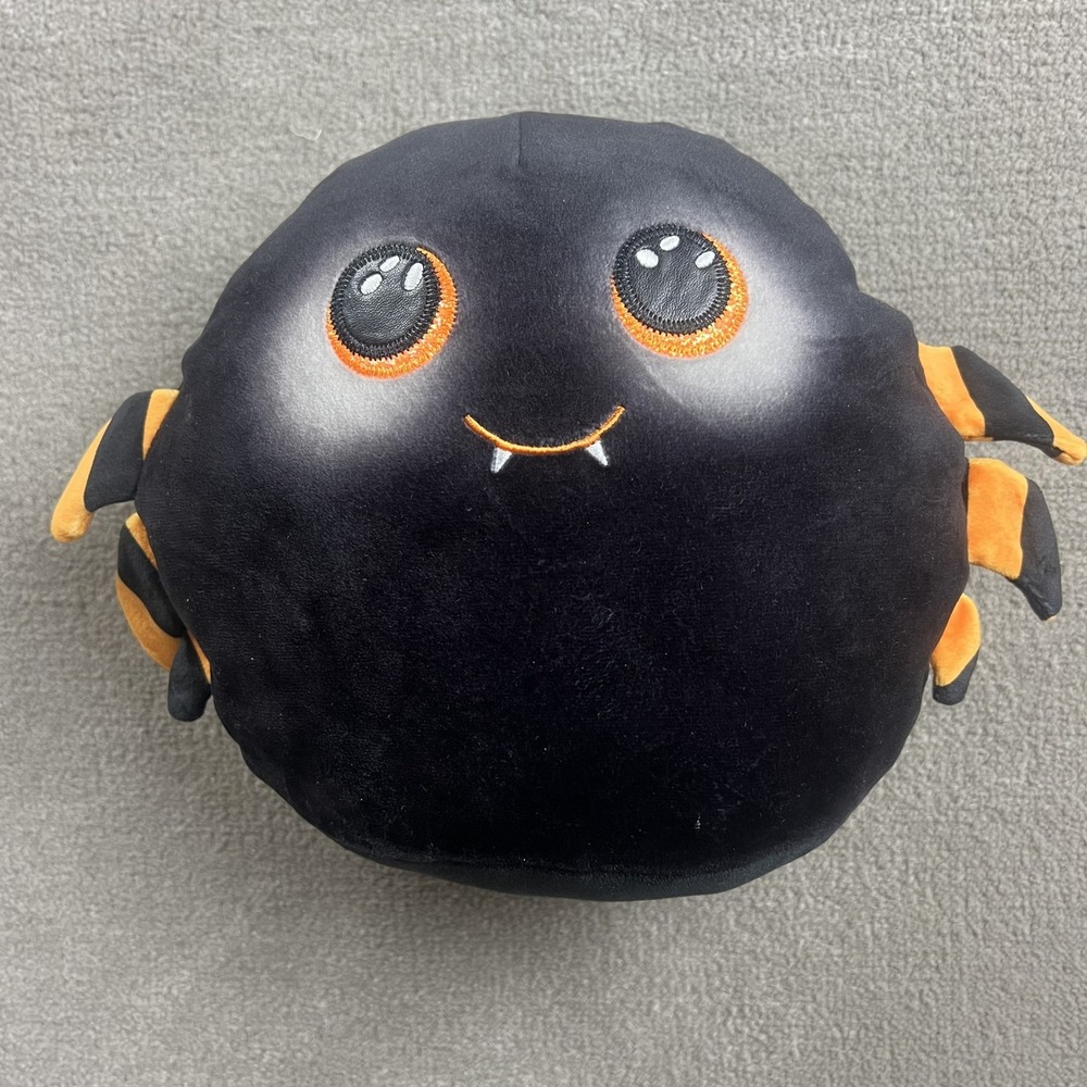 Ty Squishaboos Cobb Spider Medium Plush Black Orange Halloween Stuffed Toy‎